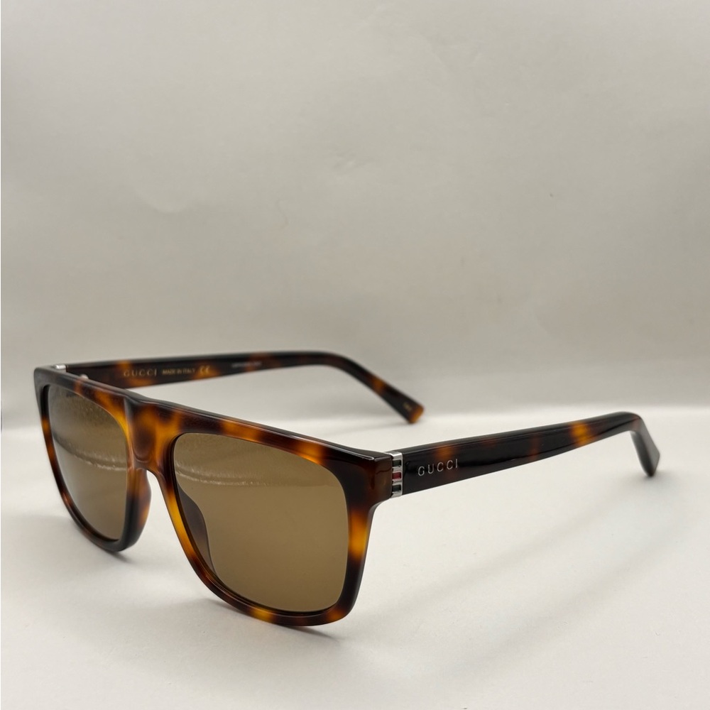 Gucci Brown Tortoise Sunglasses - Picture 3 of 10